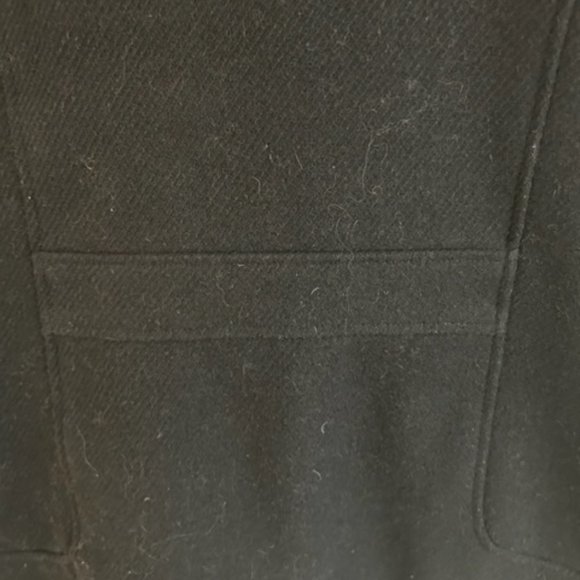 Banana Republic Navy Blue Wool Blend Double Breasted Peacoat- Size Small - Picture 7 of 10
